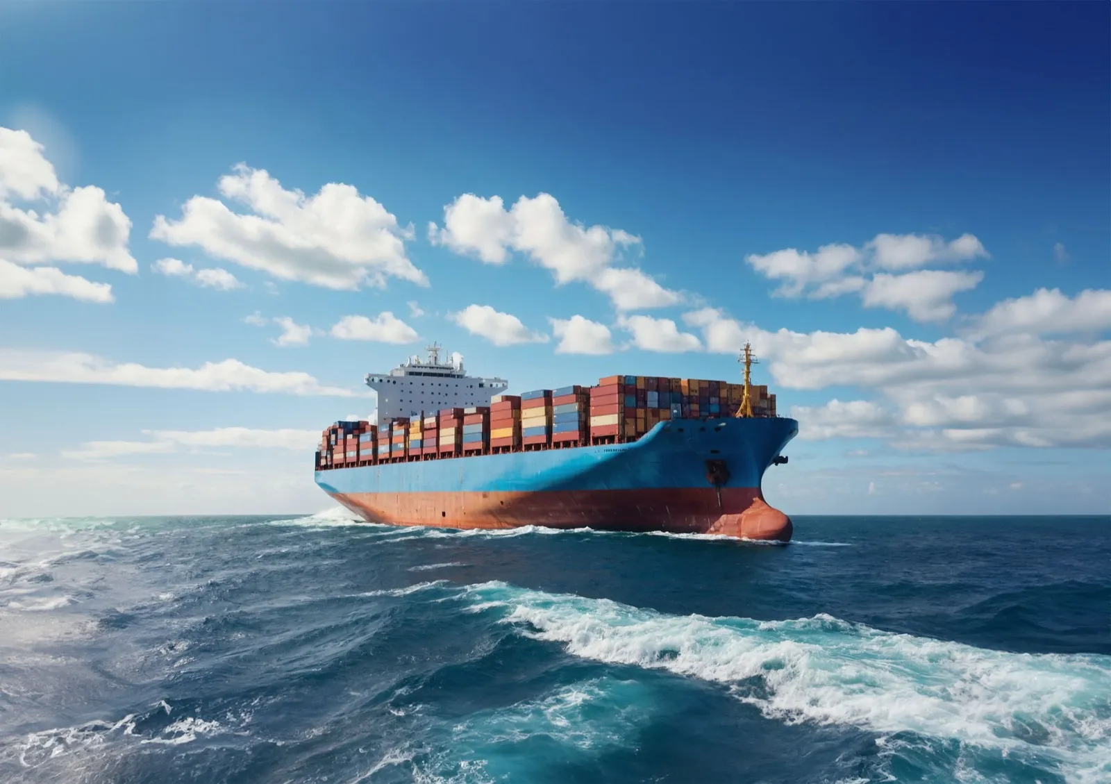 Ocean freight container ship